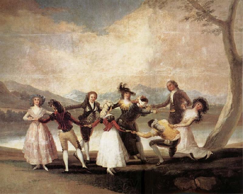 Francisco Goya La Gallina Ciega Norge oil painting art